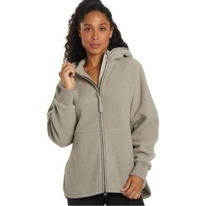 Varley Black Raley Fleece Hoodie Jacket